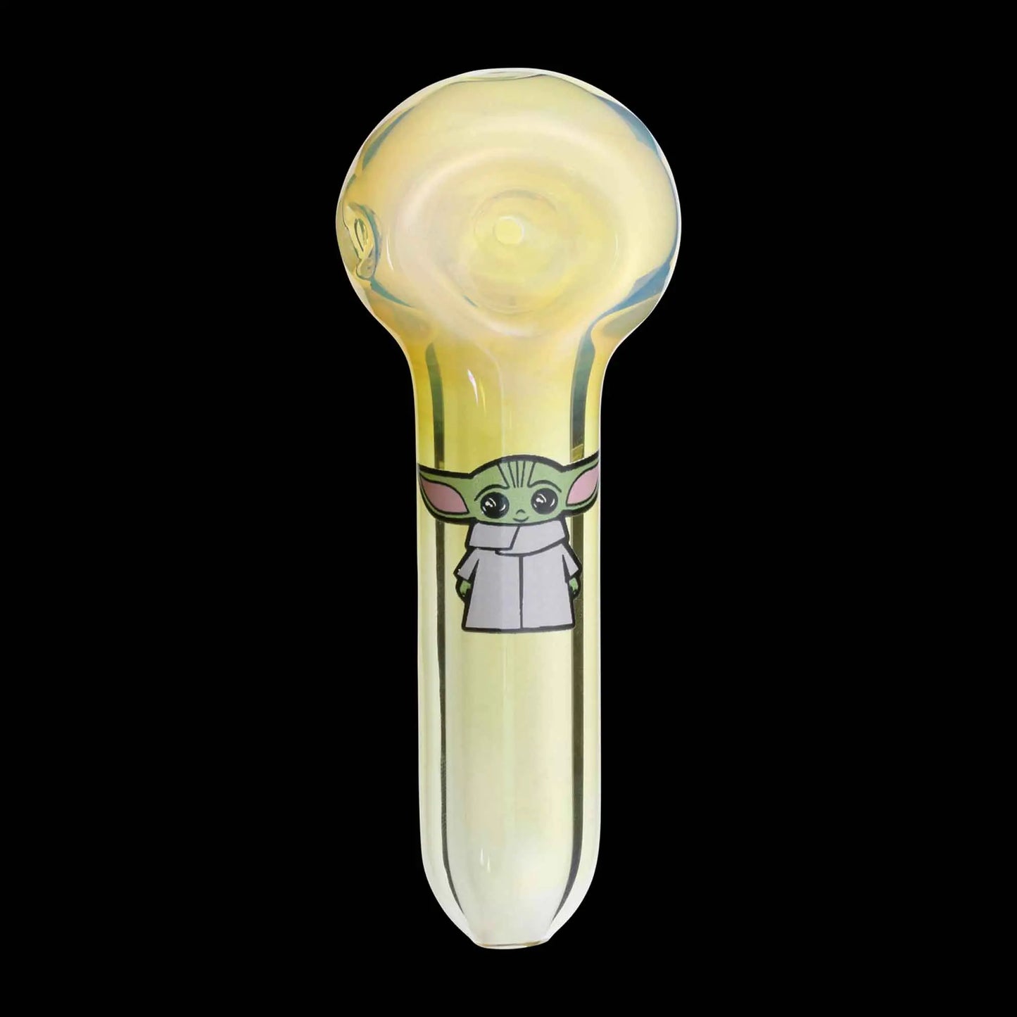 Baby Yoda BOL Glass Pipe by Chameleon Glass