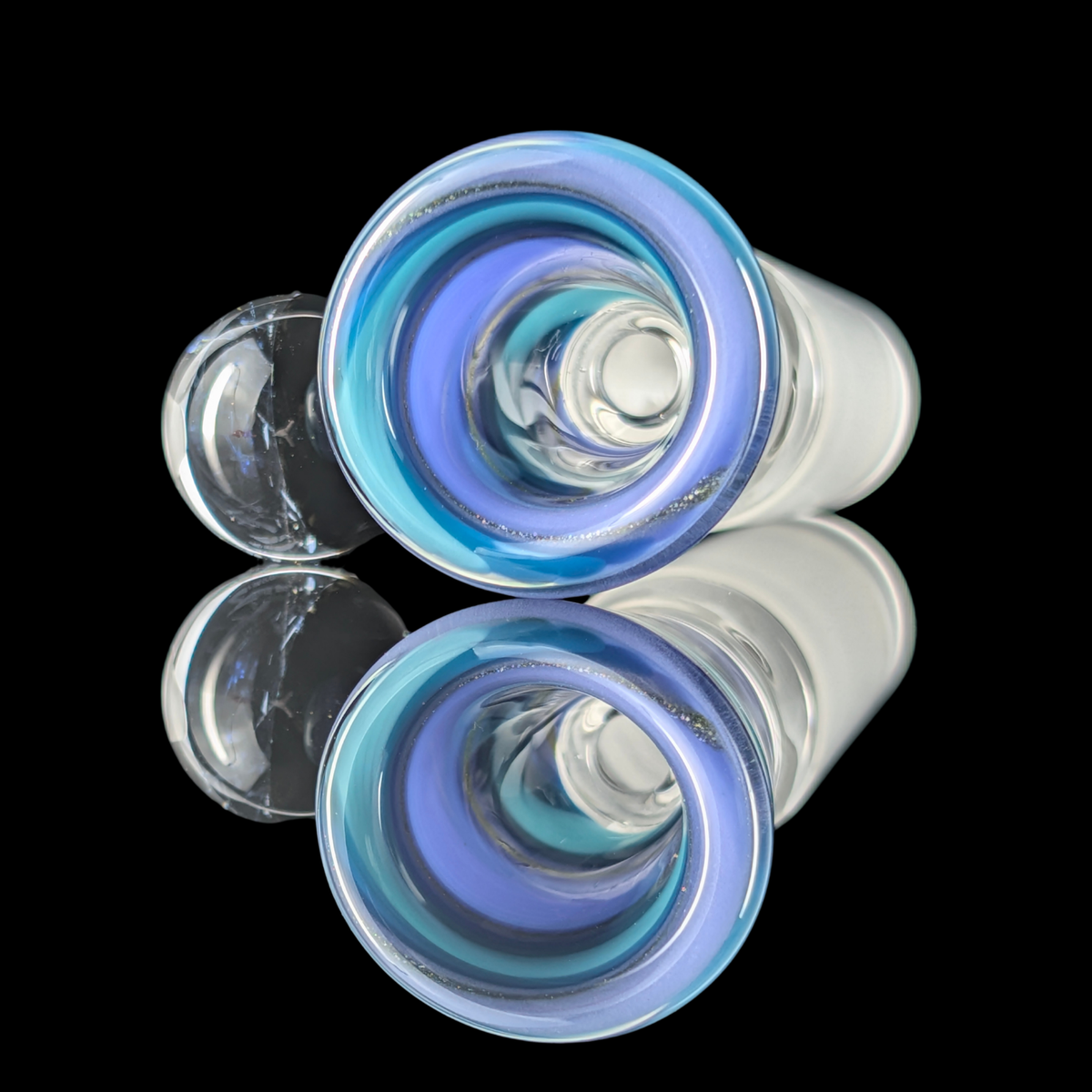 Linework Restriction Slide w/ Dichro Marble 14mm by Empirical Glass