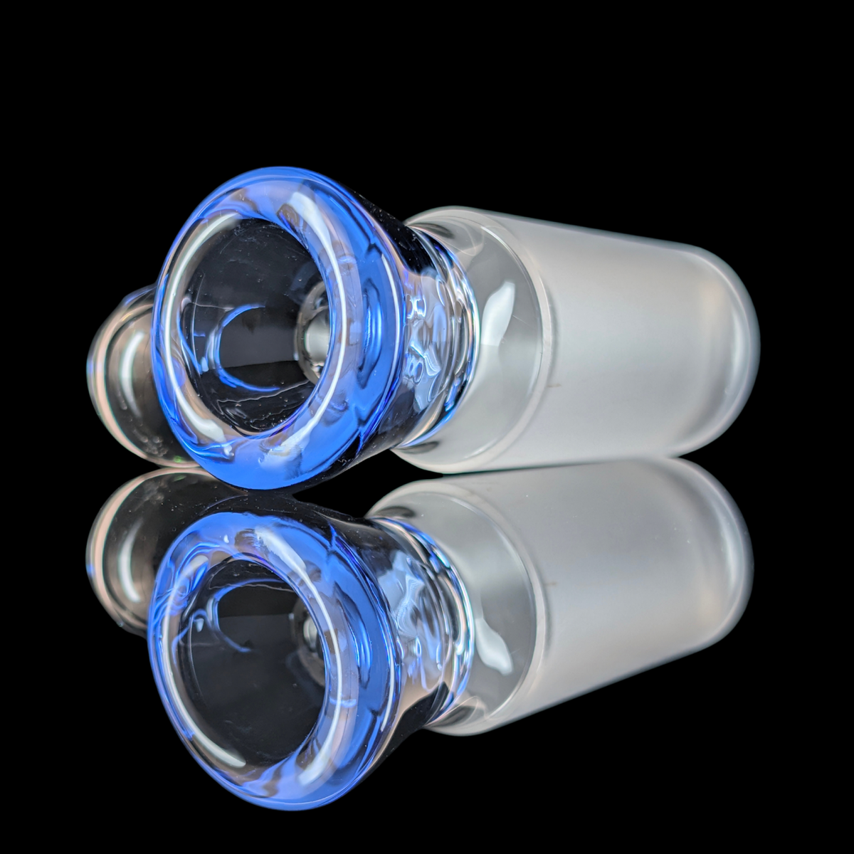Single Colour Restriction Slide w/ Dichro Marble 18mm by Empirical Glass