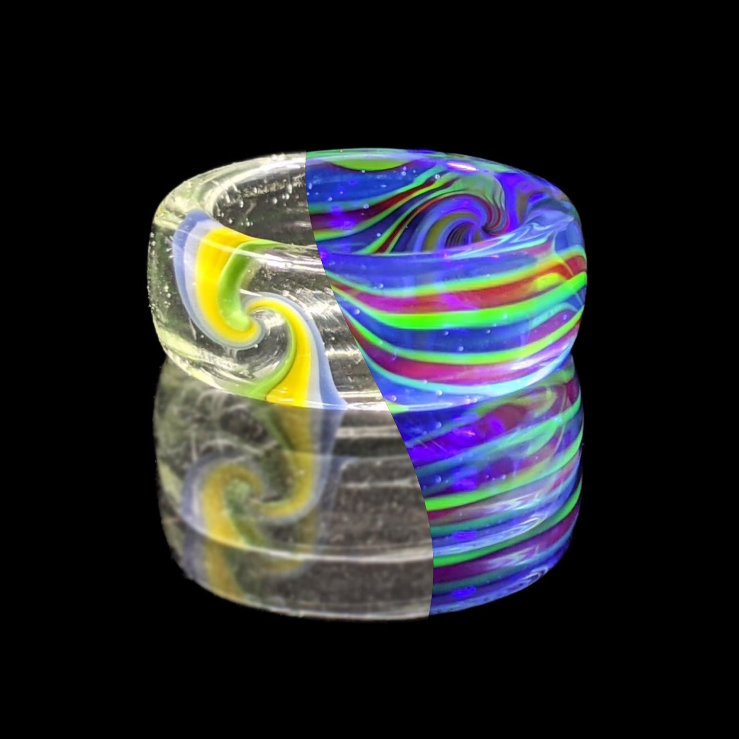 Glass UV Reactive Ring by Pho Sco USA