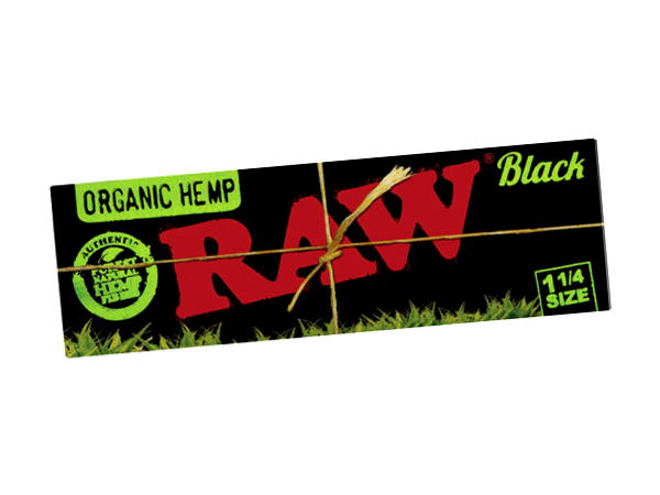 RAW Black 1 1/4 Size Ultra Thin Rolling Papers