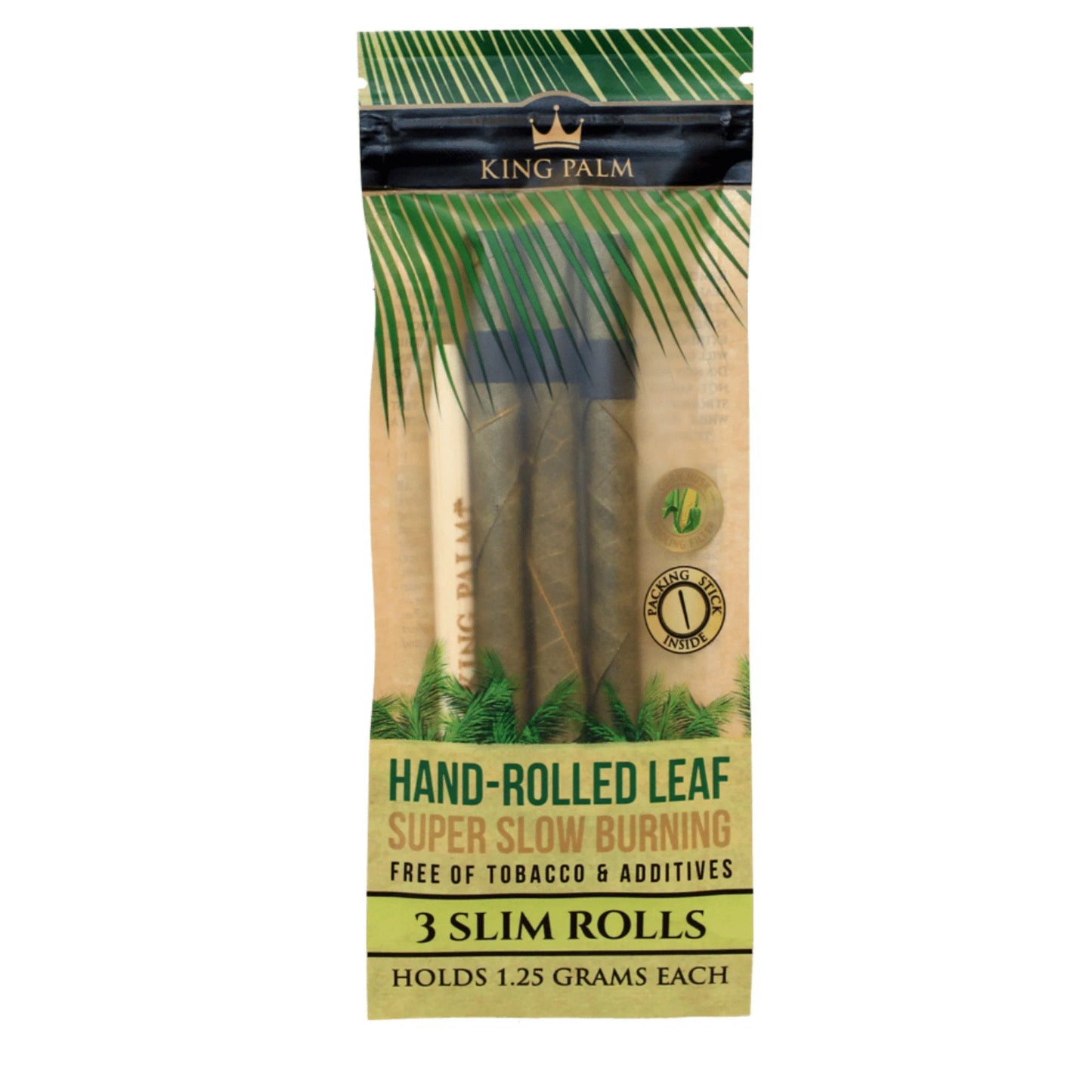 King Palm Slim Rolls 3 Pack Natural