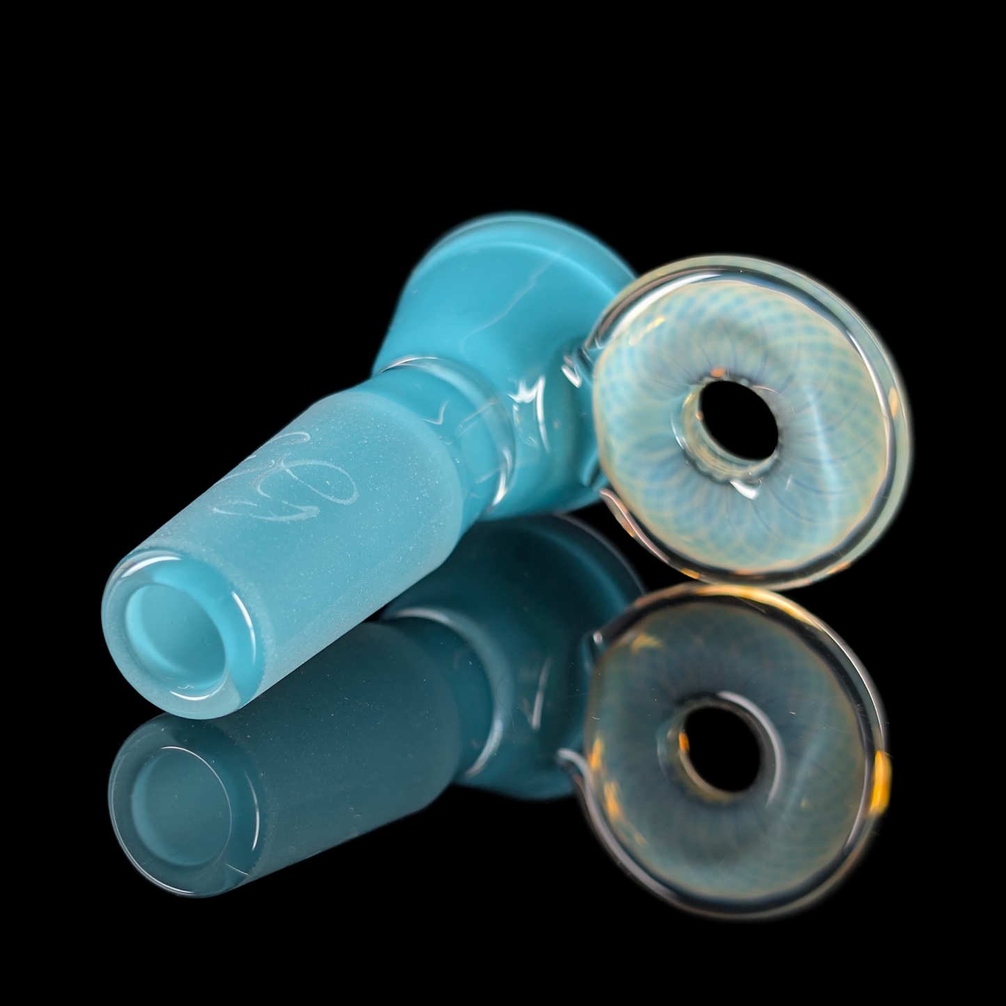 Fully Worked Restriction Slide w/ Fumicello Donut by Empirical Glass 14mm Really Teally