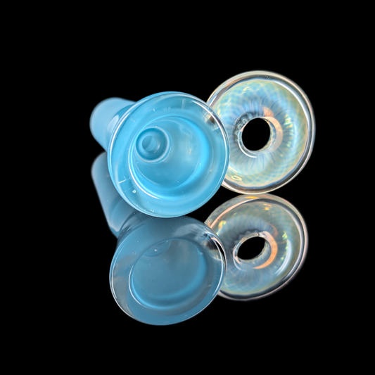 Fully Worked Restriction Slide w/ Fumicello Donut by Empirical Glass 14mm Really Teally