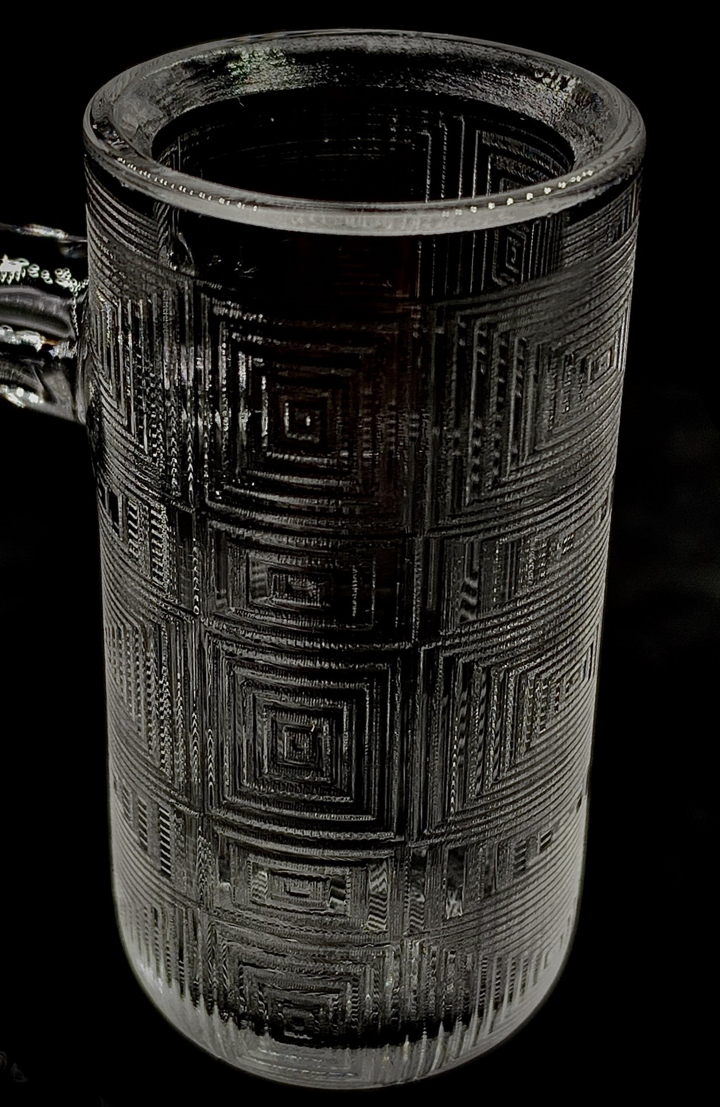 Long Island Quartz Etched Banger Cosmic Squares 14mm Male