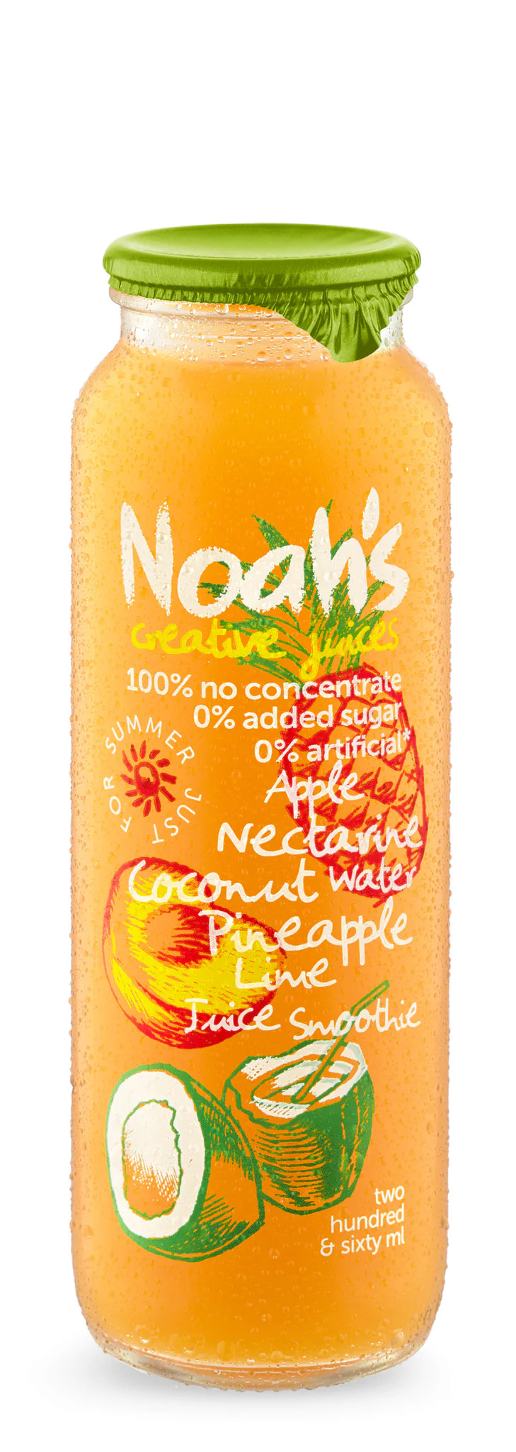 Noah's Nectarine, Pineapple & Lime Coconut Water Smoothie