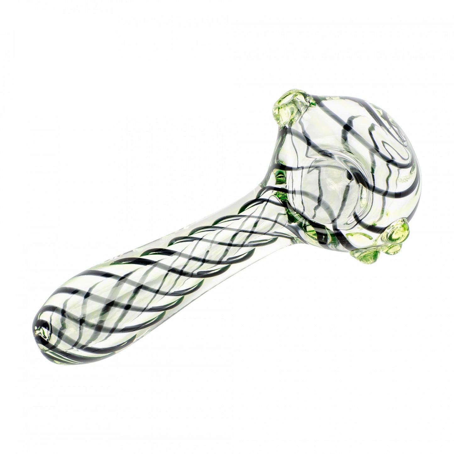 Red Eye Glass 4.5" Green Revillusion Handpipe UV Reactive