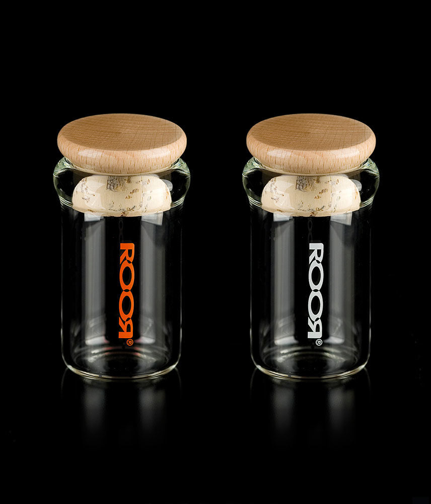 ROOR Glass Jar w/ Wood & Cork Lid