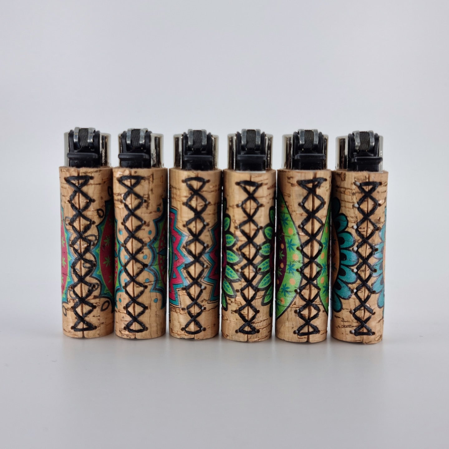 Clipper Lighter Cannabis Mandala Cork Large *CANT BE SHIPPED*