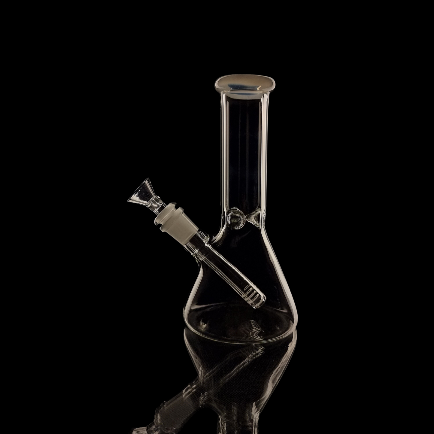 20cm Clear Glass Beaker w/ Coloured Lip