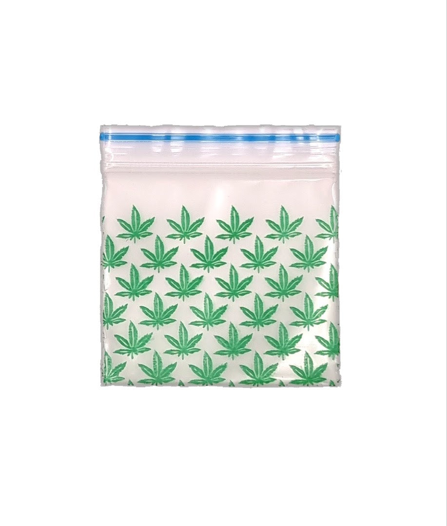 Zip Seal Plastic Baggies 45mm x 45mm 100 pack