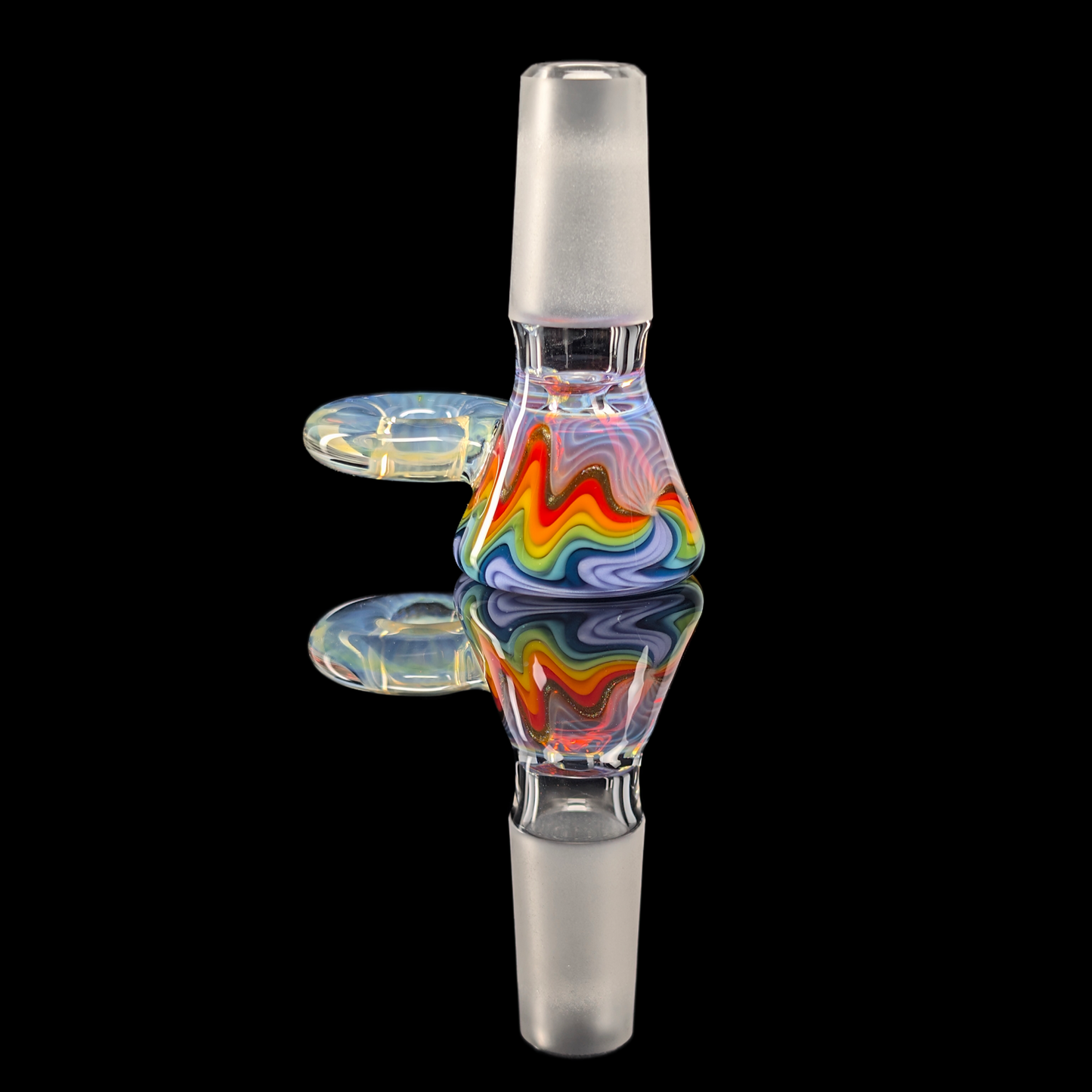 Empirical Glass Wig Wag Restriction Slide w/ Fumicello Donut 14mm Purple/Green/Red/Yellow