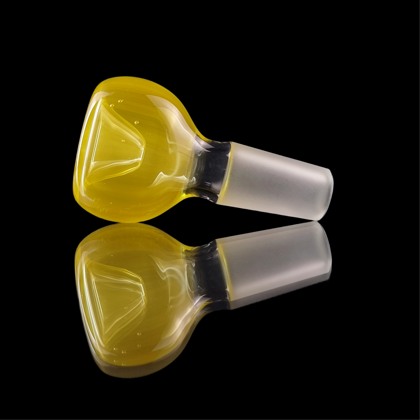 Yellow Push Bowl 14mm by Empirical Glass