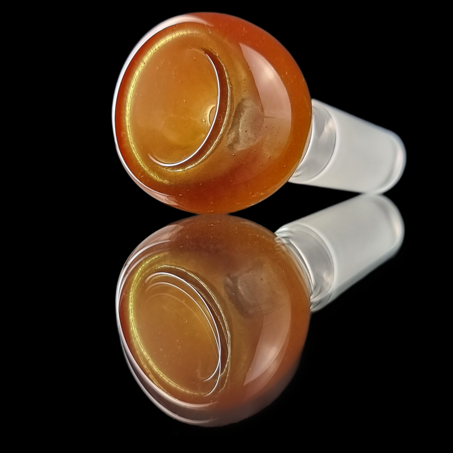 Caramel Push Bowl 14mm by Empirical Glass