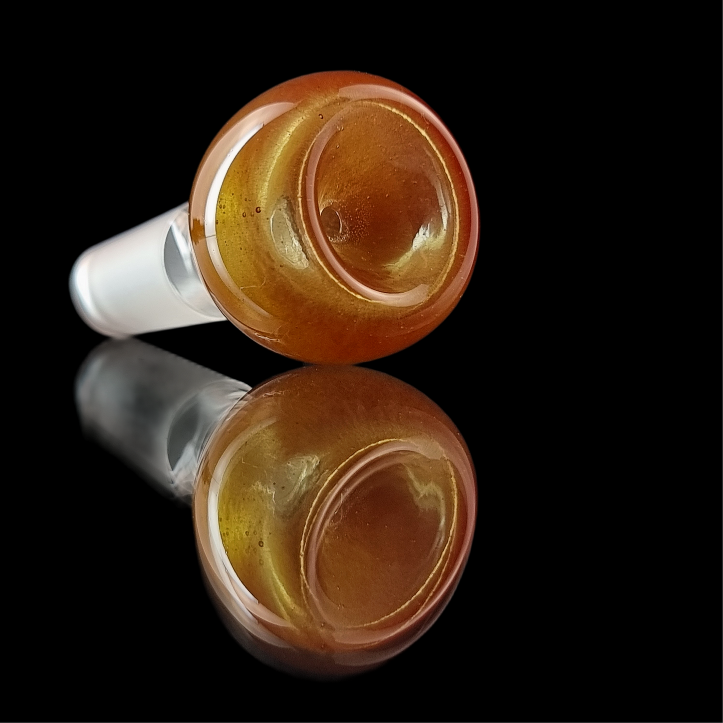 Caramel Push Bowl 14mm by Empirical Glass