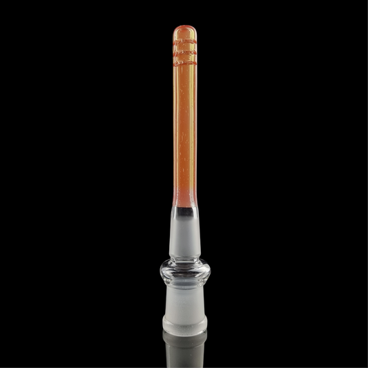 Orangy/Red 13cm 18mm 18mm Stem by Empirical Glass