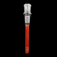 Orangy/Red 13cm 18mm 18mm Stem by Empirical Glass