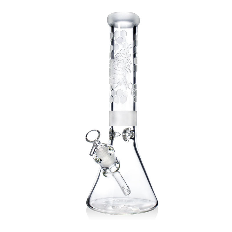 35cm Honeybee Sandblasted 7mm Beaker