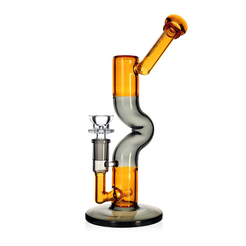 25cm Phoenix Star Single Loop Tube w/ Inline Perc