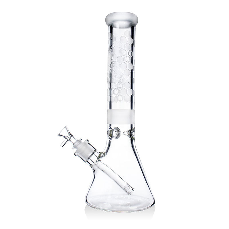 35cm Honeybee Sandblasted 7mm Beaker