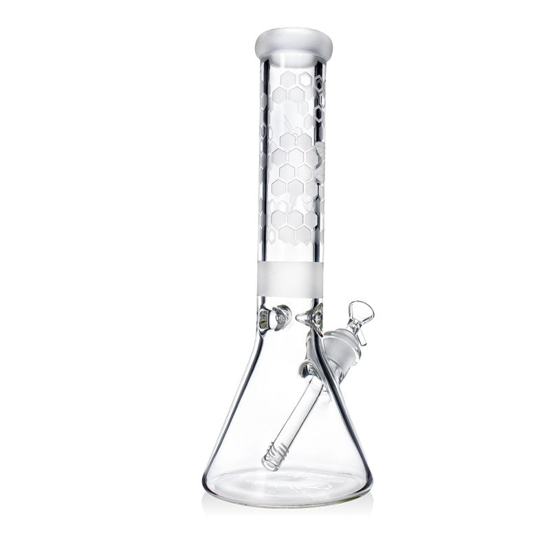 35cm Honeybee Sandblasted 7mm Beaker