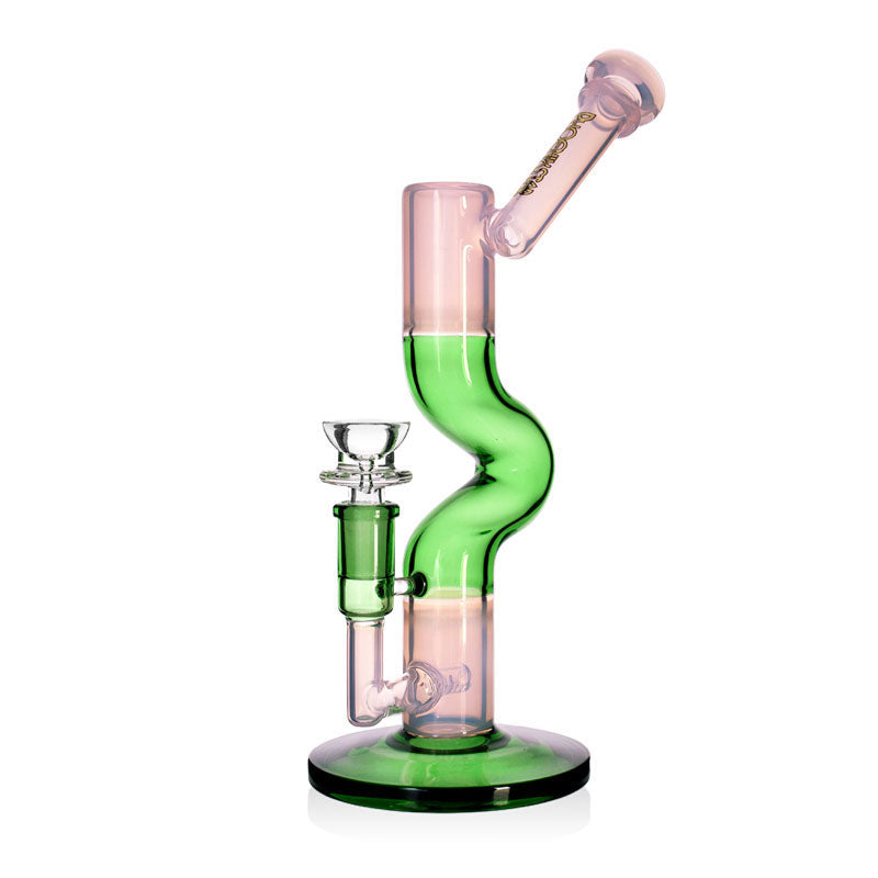 25cm Phoenix Star Single Loop Tube w/ Inline Perc