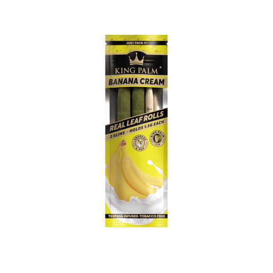 King Palm Slim Rolls 2 Pack Banana Cream
