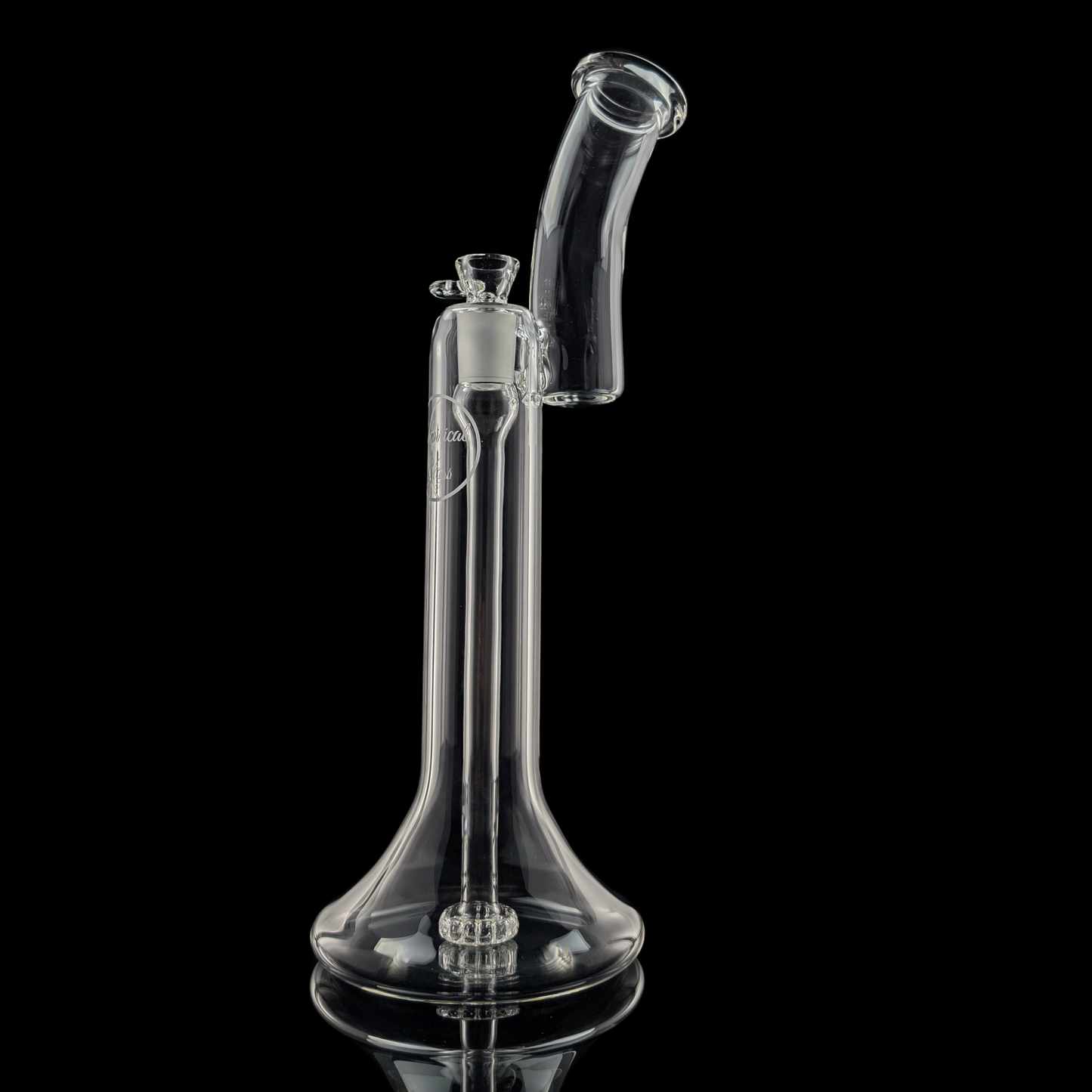 36cm Clear Bubbler w/ Showerhead Perc by Empirical Glass