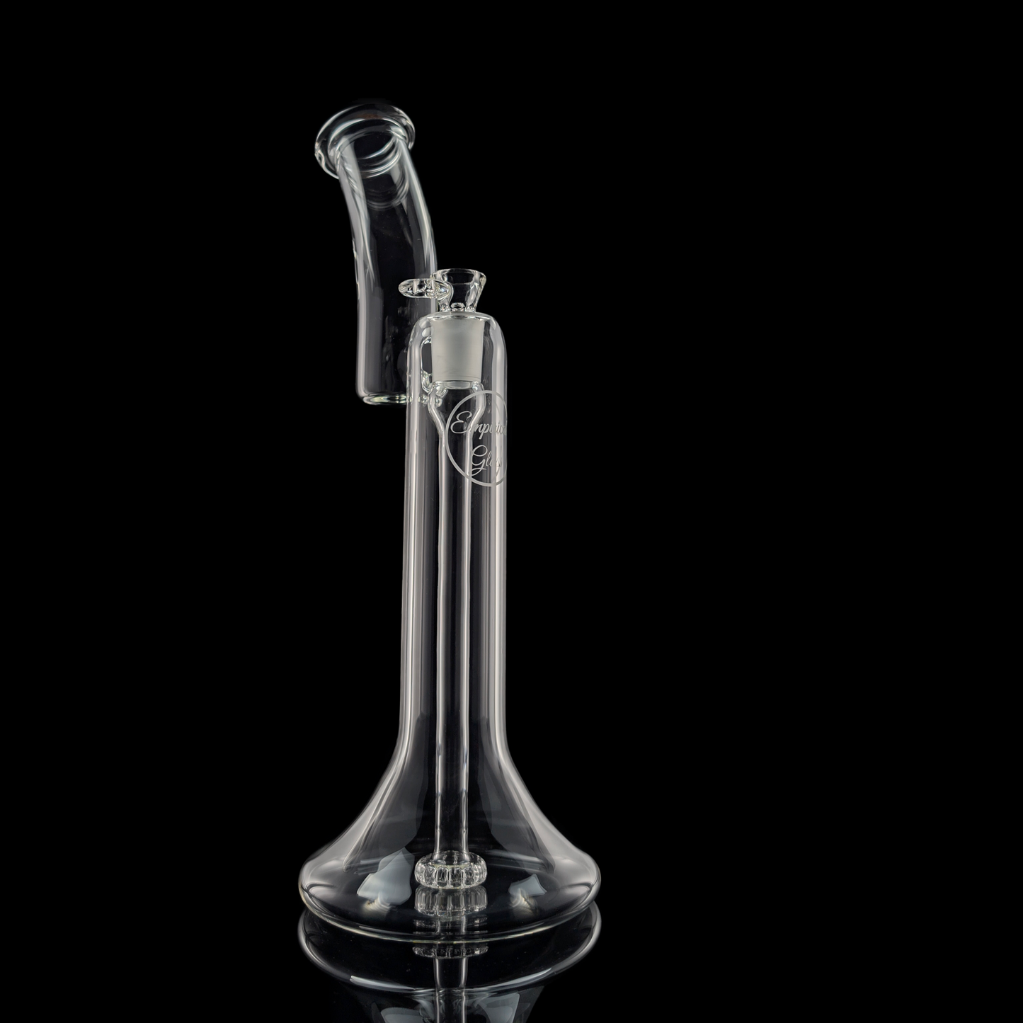 36cm Clear Bubbler w/ Showerhead Perc by Empirical Glass