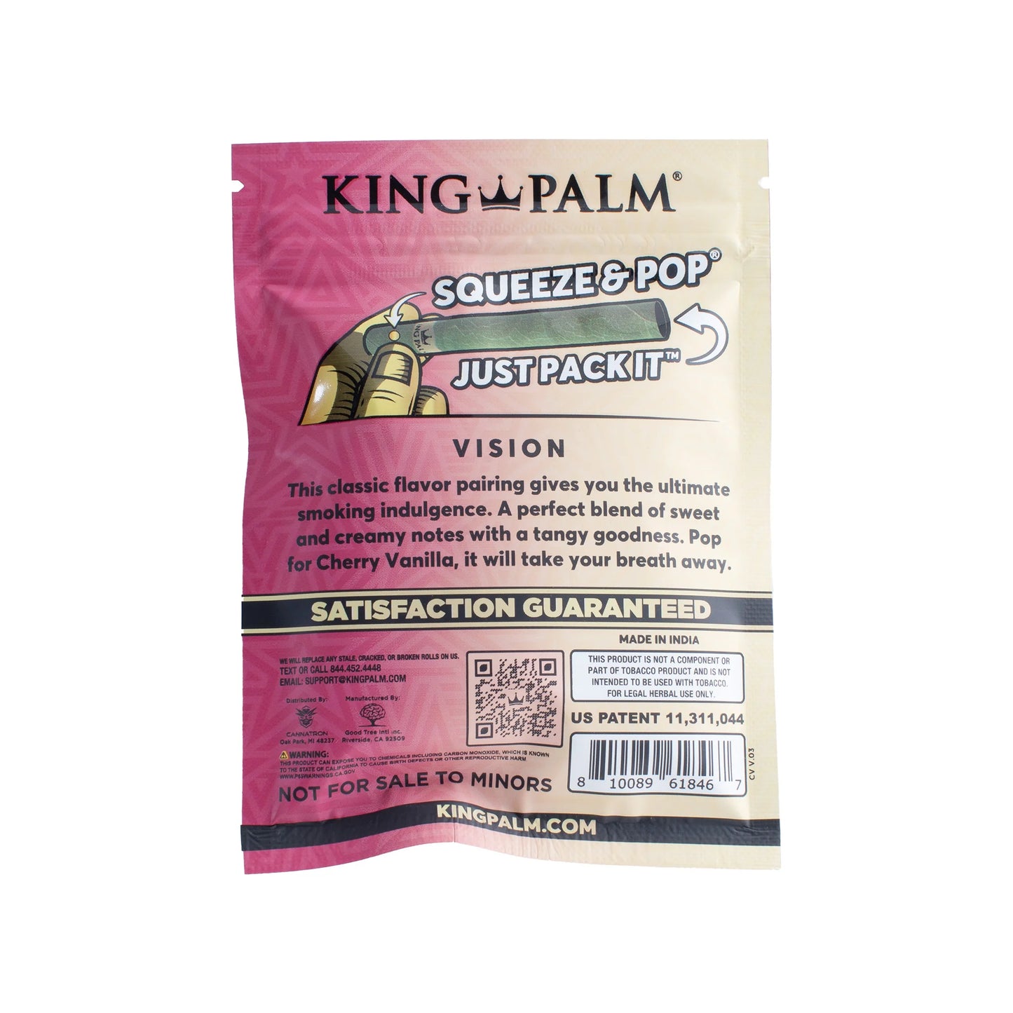 King Palm Rollie Rolls 5 Pack Cherry Vanilla