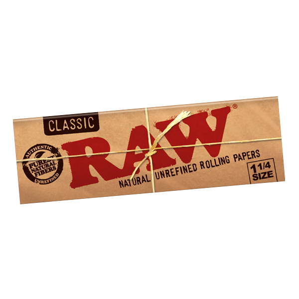 RAW 1 1/4 Size Unbleached Papers