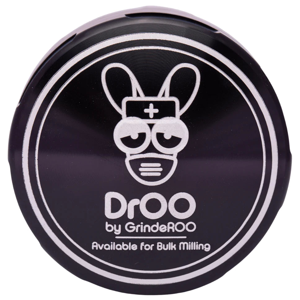 DRoo 55mm 3 piece Threadless Herb Grinder by Grinderoo