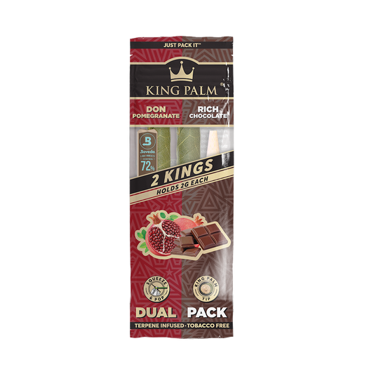 King Palm King Rolls Pomegranate & Rich Chocolate Dual Pack