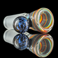 Linework Restriction Slide w/ Dichro Marble 14mm by Empirical Glass