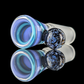 Linework Restriction Slide w/ Dichro Marble 14mm by Empirical Glass