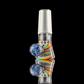 Linework Restriction Slide w/ Dichro Marble 14mm by Empirical Glass