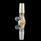 Linework Restriction Slide w/ Dichro Marble 14mm by Empirical Glass