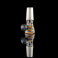 Linework Restriction Slide w/ Dichro Marble 14mm by Empirical Glass