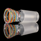 Linework Restriction Slide w/ Dichro Marble 18mm by Empirical Glass