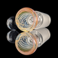 Linework Restriction Slide w/ Dichro Marble 18mm by Empirical Glass