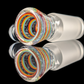 Linework Restriction Slide w/ Dichro Marble 18mm by Empirical Glass