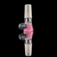 Single Colour Restriction Slide w/ Dichro Marble 14mm by Empirical Glass