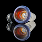 Single Colour Restriction Slide w/ Dichro Marble 14mm by Empirical Glass