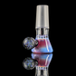 Single Colour Restriction Slide w/ Dichro Marble 14mm by Empirical Glass