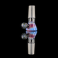 Single Colour Restriction Slide w/ Dichro Marble 14mm by Empirical Glass