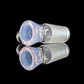 Single Colour Restriction Slide w/ Dichro Marble 18mm by Empirical Glass