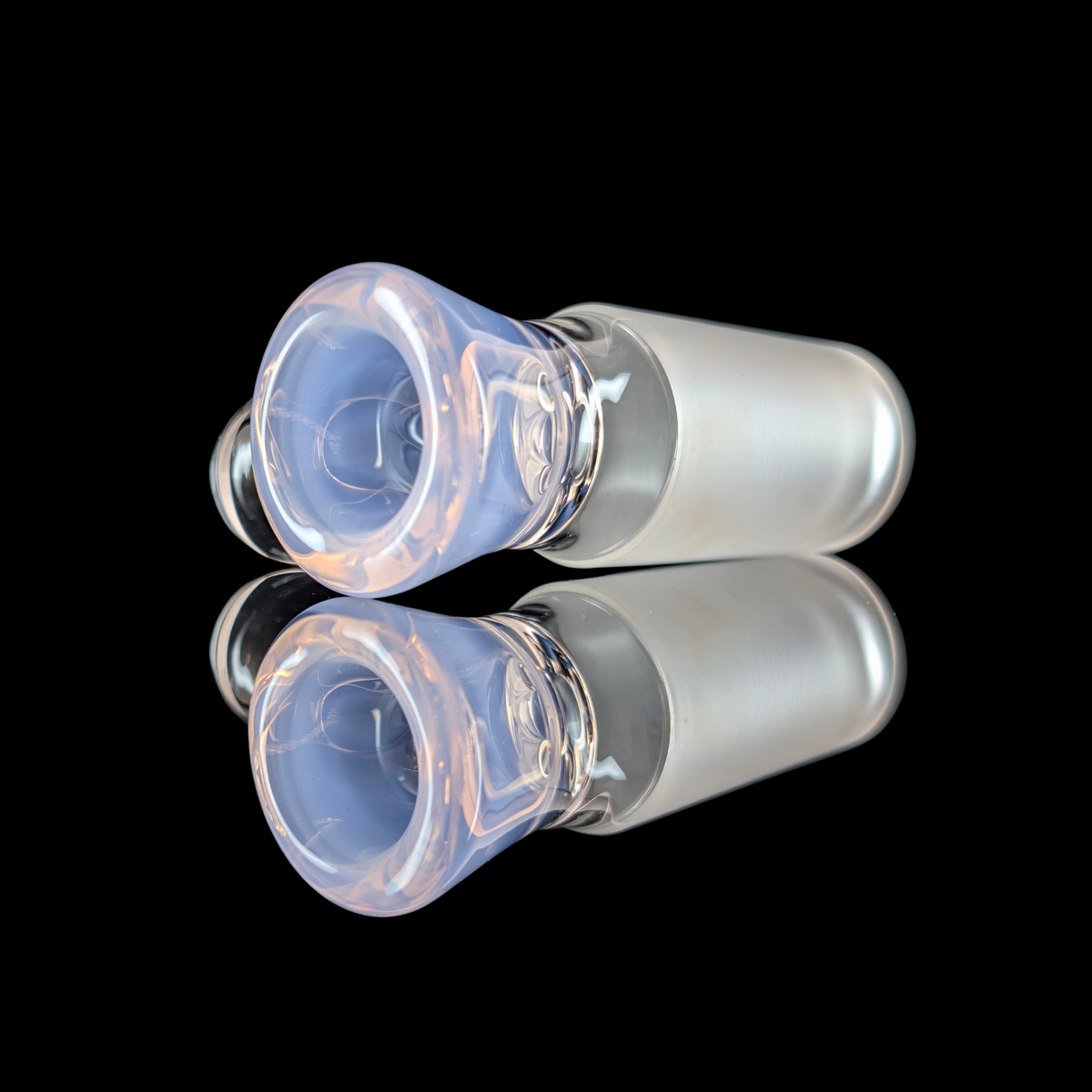 Single Colour Restriction Slide w/ Dichro Marble 18mm by Empirical Glass
