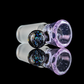 Single Colour Restriction Slide w/ Dichro Marble 18mm by Empirical Glass