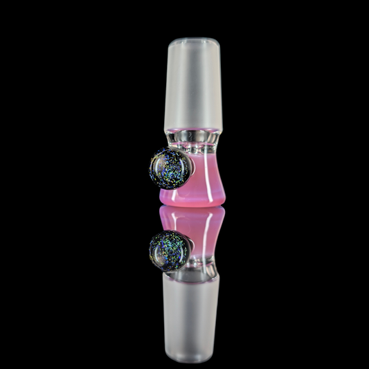 Single Colour Restriction Slide w/ Dichro Marble 18mm by Empirical Glass