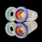 Single Colour 4 Hole Slide w/ Fumicello Donut 18mm by Empirical Glass